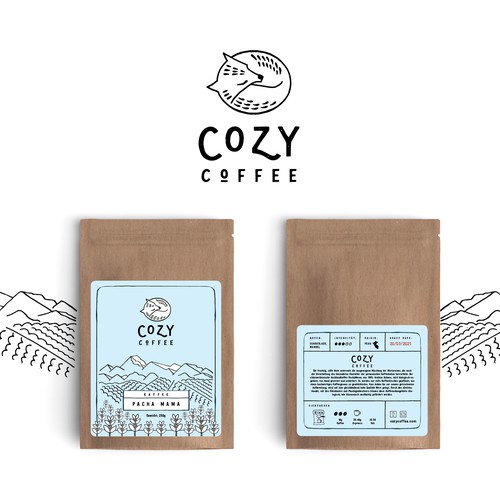 Cozy Coffee packaging & branding