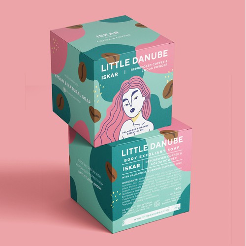 Playful logo and packaging design for soap 